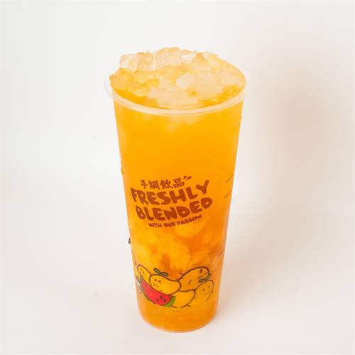Mango Iced Tea Deluxe (L) 手捣芒果冰茶